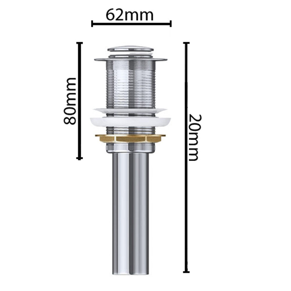 glasvilla Ablaufgarnitur Waschbeckenstöpsel | Waschtisch Stöpsel für alle DIN-Waschbecken