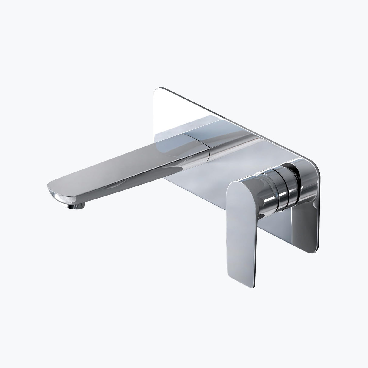 glasvilla Armatur Wandarmatur edel verchromt Waschbeckenarmatur inkl. Einbaukörper