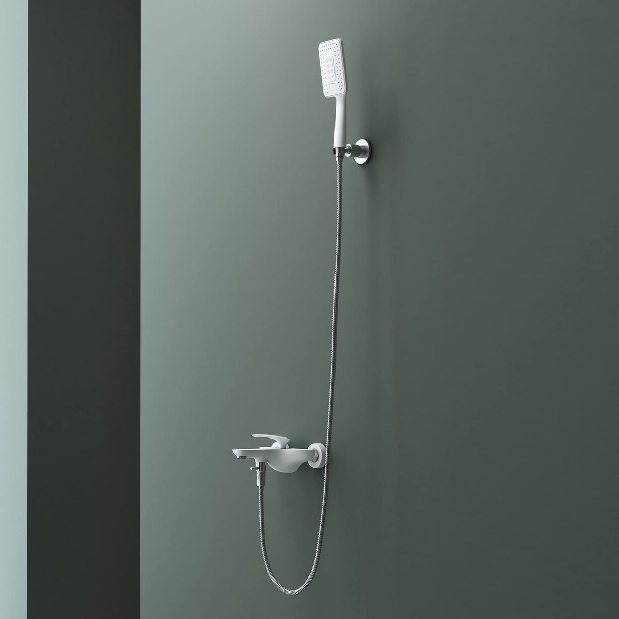 glasvilla Sistema de ducha Ducha de mano y Mezclador monomando incl. 3 tipos de chorro