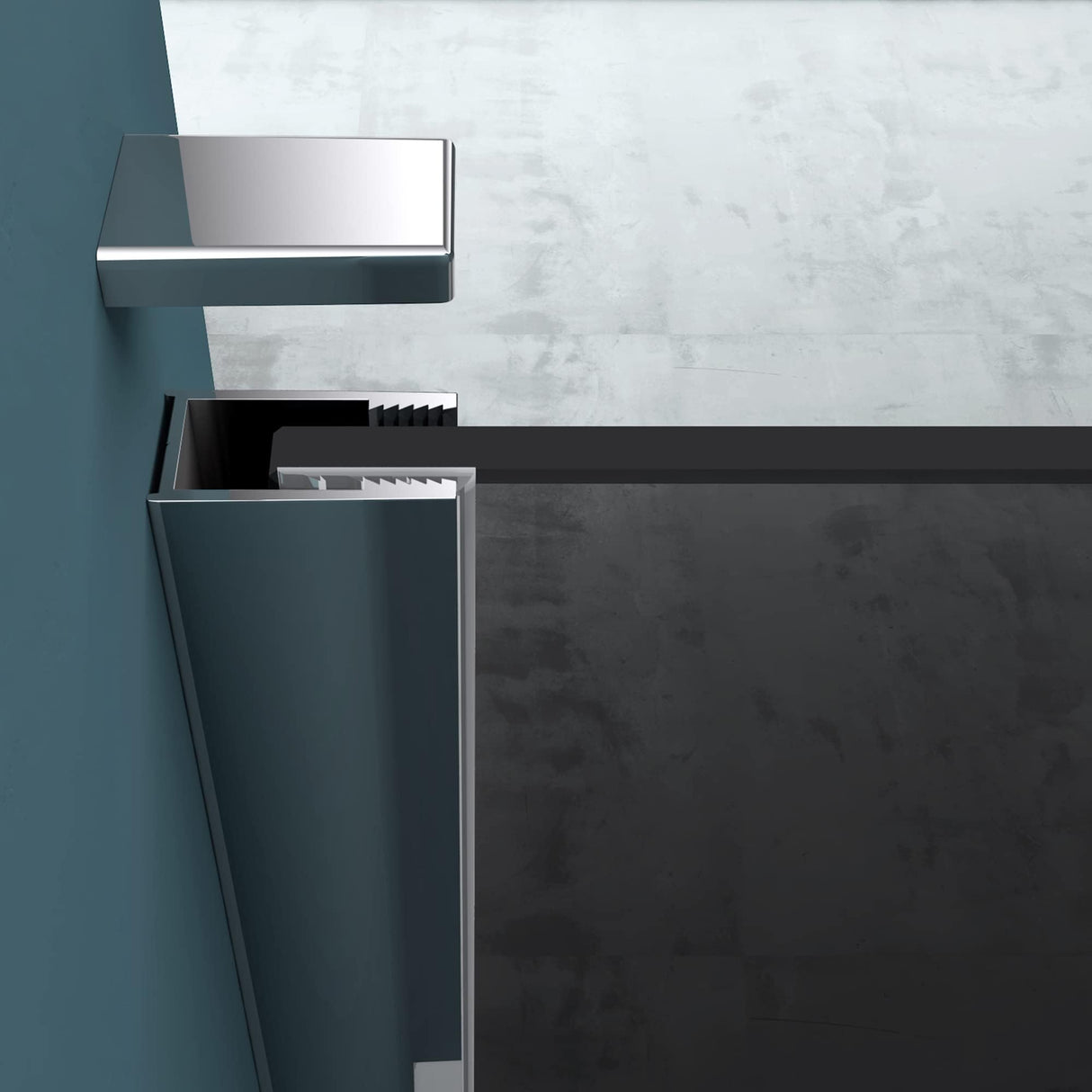 glasvilla Duschwand para ducha Duschabtrennung Walk-In Dusche ESG-Sicherheitsglas 8mm NANO Glas BRAM1 & Bram3 Bremen1VG