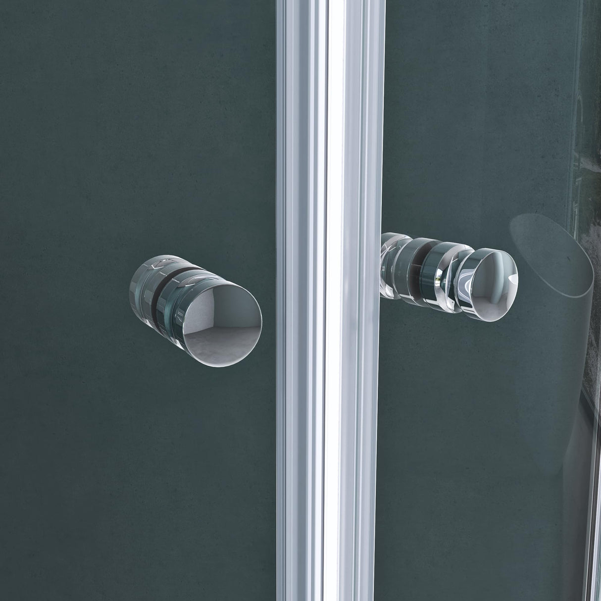 glasvilla Cabina de ducha cuarto de círculo Ducha separación de ducha con 2 puertas correderas vidrio de seguridad ESG recubrimiento Nano Ravenna32K