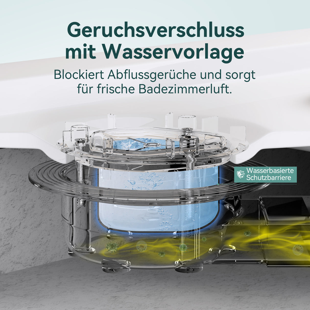 glasvilla Dusche Ablaufgarnitur für Duschwanne Duschtasse Abfluss Ablauf Siphon