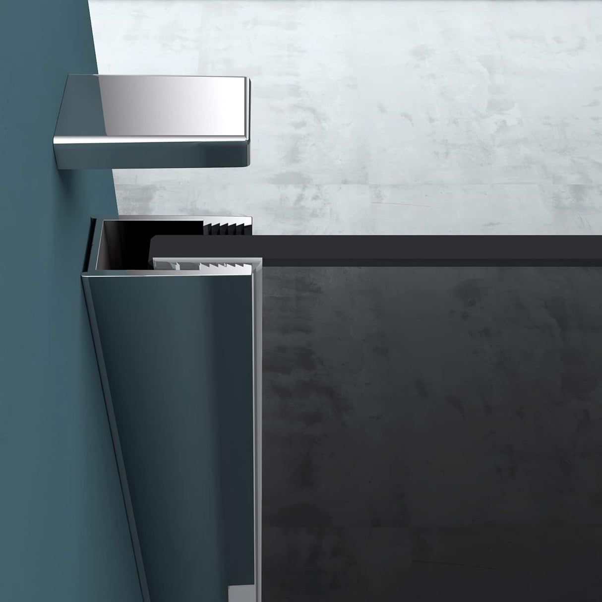 glasvilla Duschwand para ducha Duschabtrennung Walk-In ESG-Sicherheitsglas 10mm NANO Glas BRAM1 & BRAM3 Bremen2VG