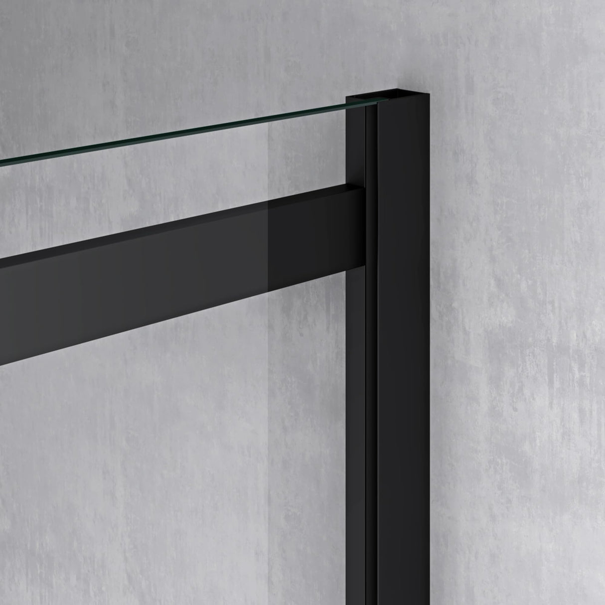 glasvilla Duschkabine Duschabtrennung Schwarz 8mm Sicherheitsglas mit NANO Eck-Dusche mit Schiebetür Ravenna18