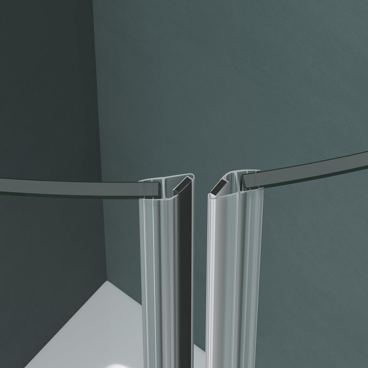 glasvilla Duschabtrennung Viertelkreis con 2 puertas abatibles ducha ESG-Sicherheitsglas Nano-Beschichtung Ravenna52K