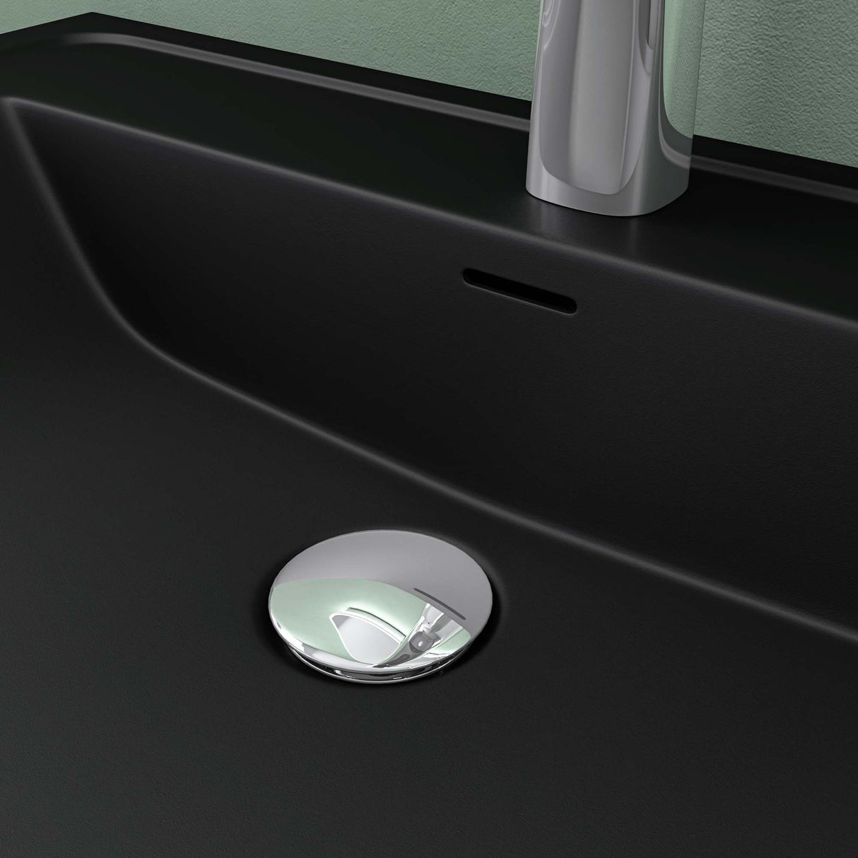 glasvilla Waschbecken Einbauwaschbecken Rechteckige Waschschale aus Mineralguss mit Überlauf Col8