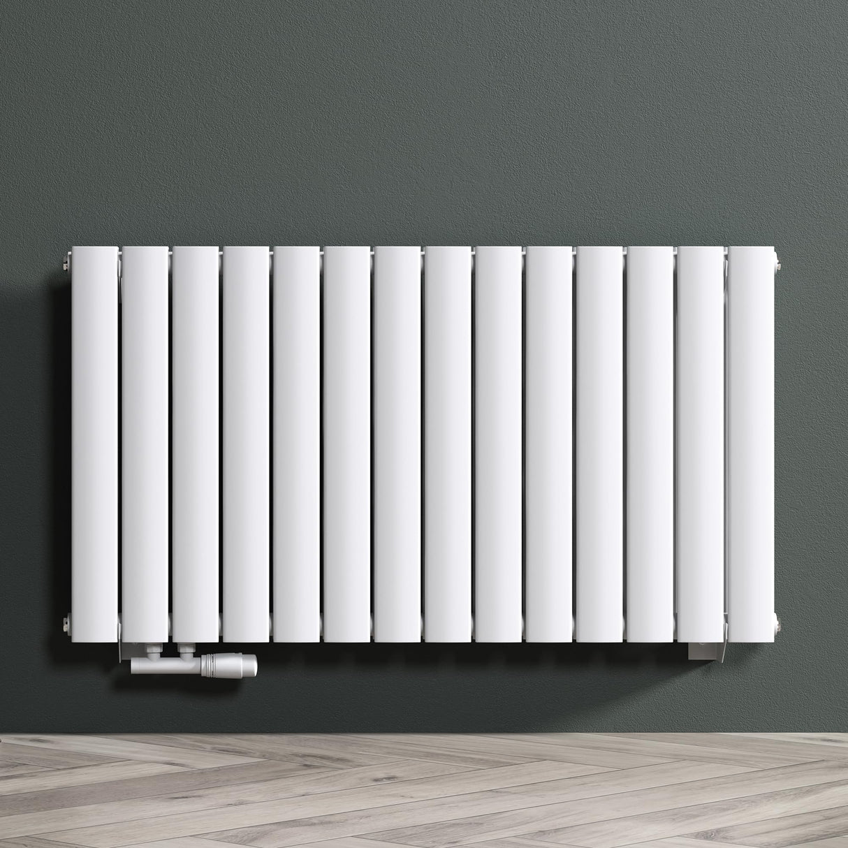 glasvilla Badheizkörper flach Mittelanschluss und Seitenanschluss Paneelheizkörper Badheizung Einlagig aus Stahl FV