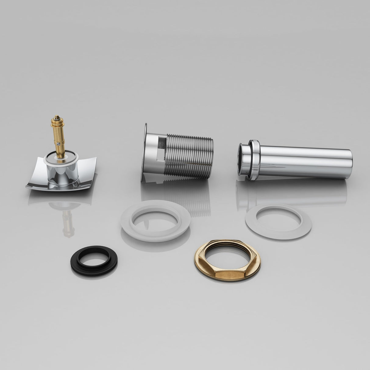 glasvilla Ablaufgarnitur Waschbeckenstöpsel | Waschtisch Stöpsel für alle DIN-Waschbecken