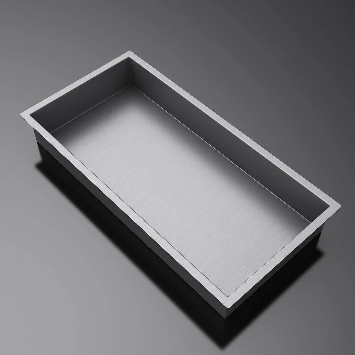 glasvilla Duschnische Bad Wandnische befliesbar aus Edelstahl Duschregal einfache Montage