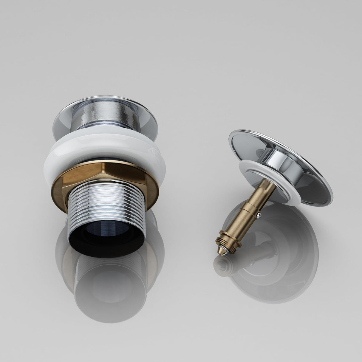 glasvilla Ablaufgarnitur Waschbeckenstöpsel | Waschtisch Stöpsel für alle DIN-Waschbecken