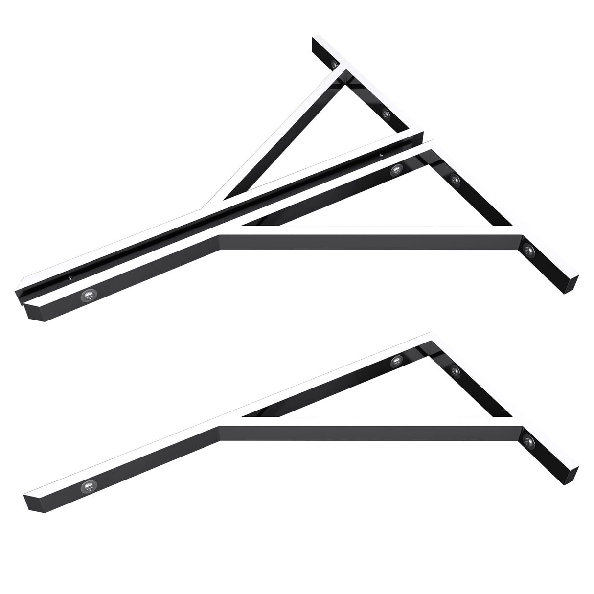 glasvilla Design Consola de Pared de Acero Inoxidable Soporte para Lavabo WH02