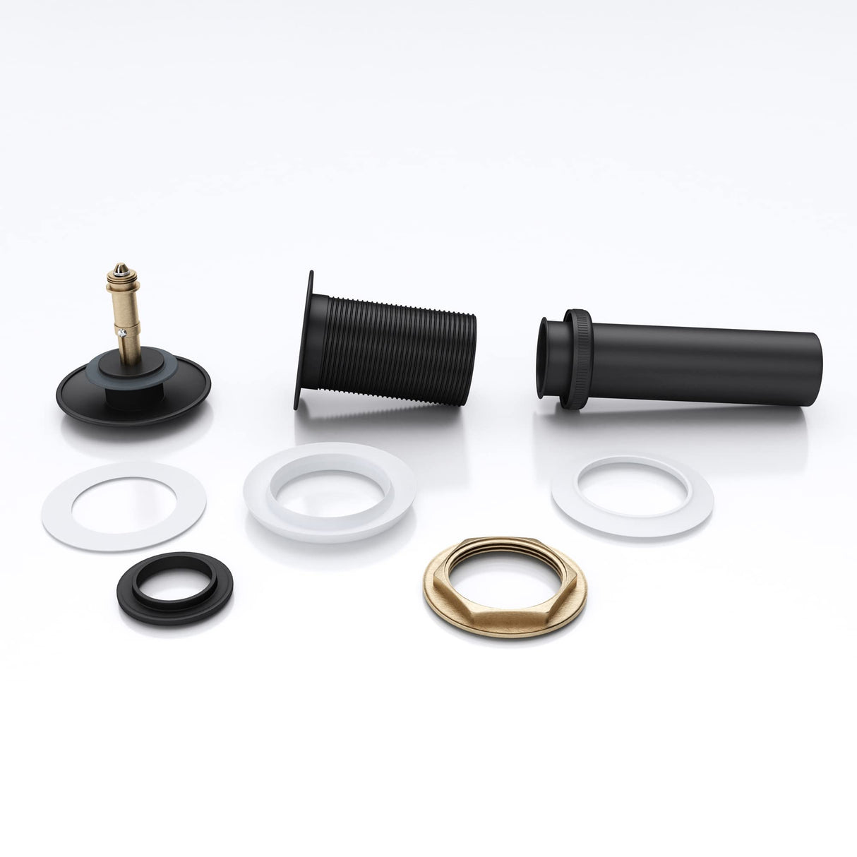 glasvilla Ablaufgarnitur Waschbeckenstöpsel | Waschtisch Stöpsel für alle DIN-Waschbecken