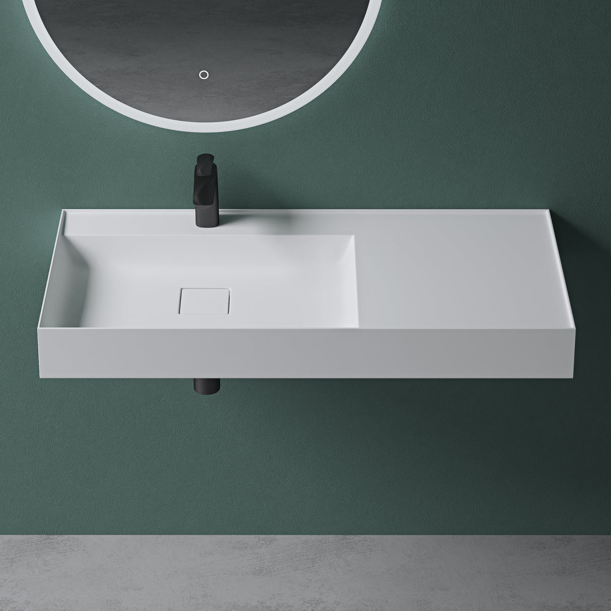 Lavabo Glasvilla Col630 Mineralguss de lujo con diseño moderno