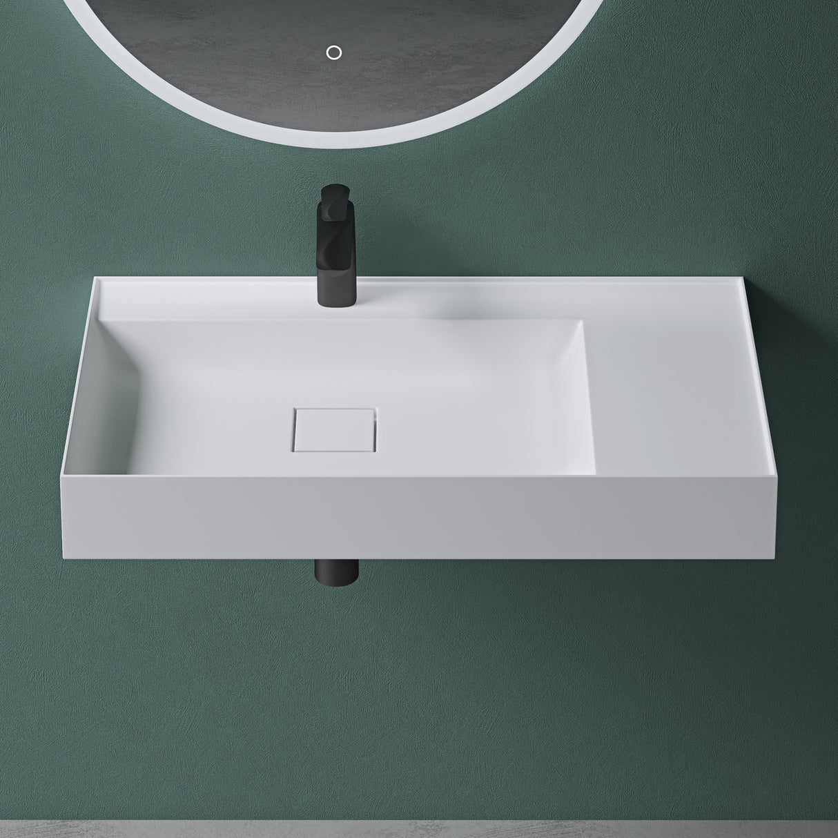 Lavabo Glasvilla Col630 Mineralguss de lujo con diseño moderno