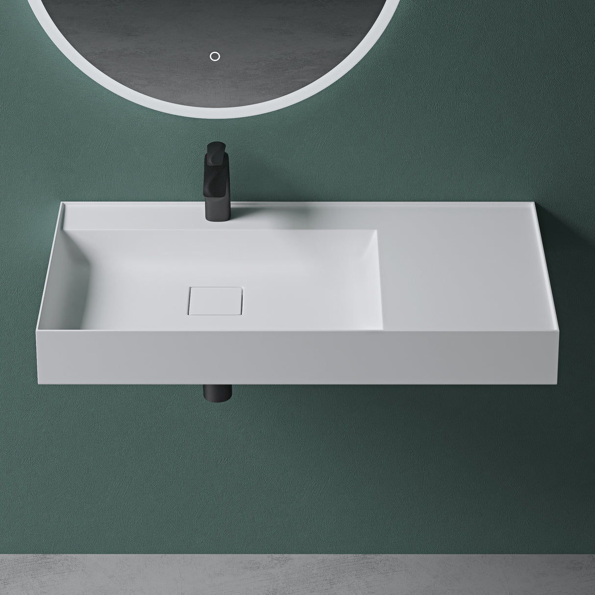 Lavabo Glasvilla Col630 Mineralguss de lujo con diseño moderno