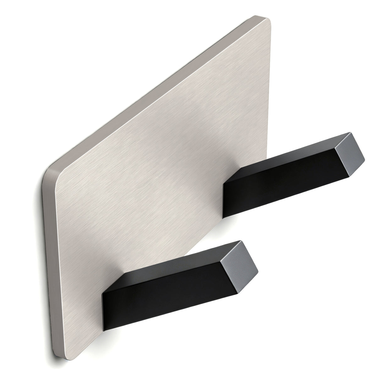 glasvilla Wandgarderobe Wandhaken aus Aluminium Garderobe mit klappbaren Haken Garderobenleiste Garderobenhaken Kleiderhaken Stalo-04+05