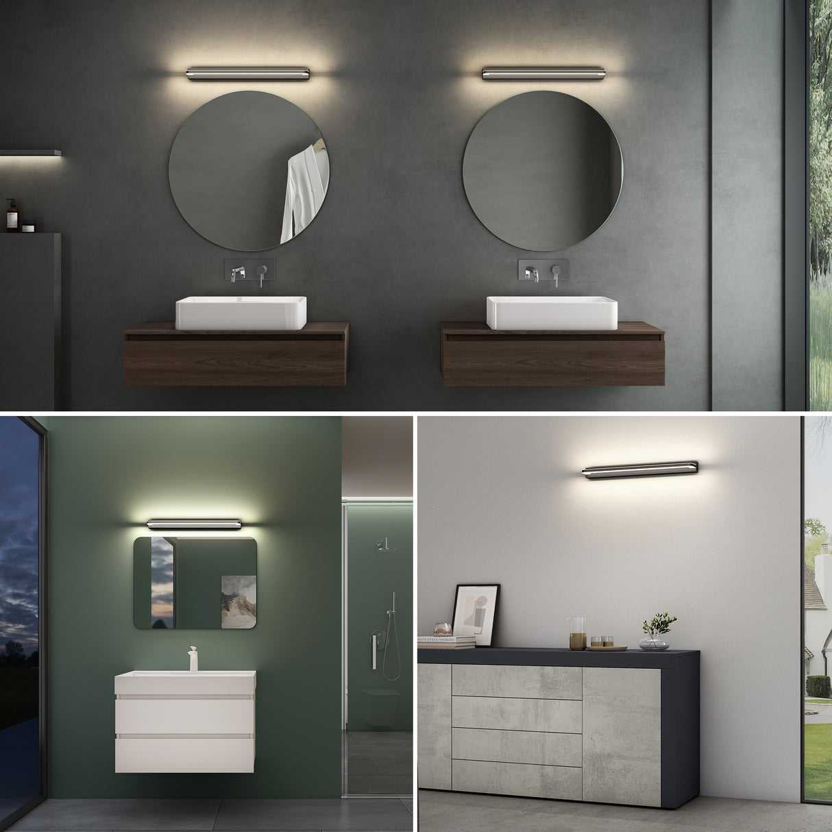 glasvilla Lampada da Specchio LED per Bagno | Lampada a Specchio 4000K, Illuminazione da Parete per Trucco SparkLuxe