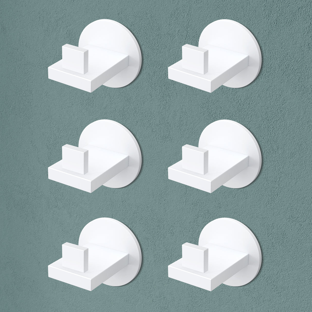 Glasvilla Design – Ganchos de pared de acero inoxidable Stalo-08 / Stalo-09 con montaje adhesivo o atornillado