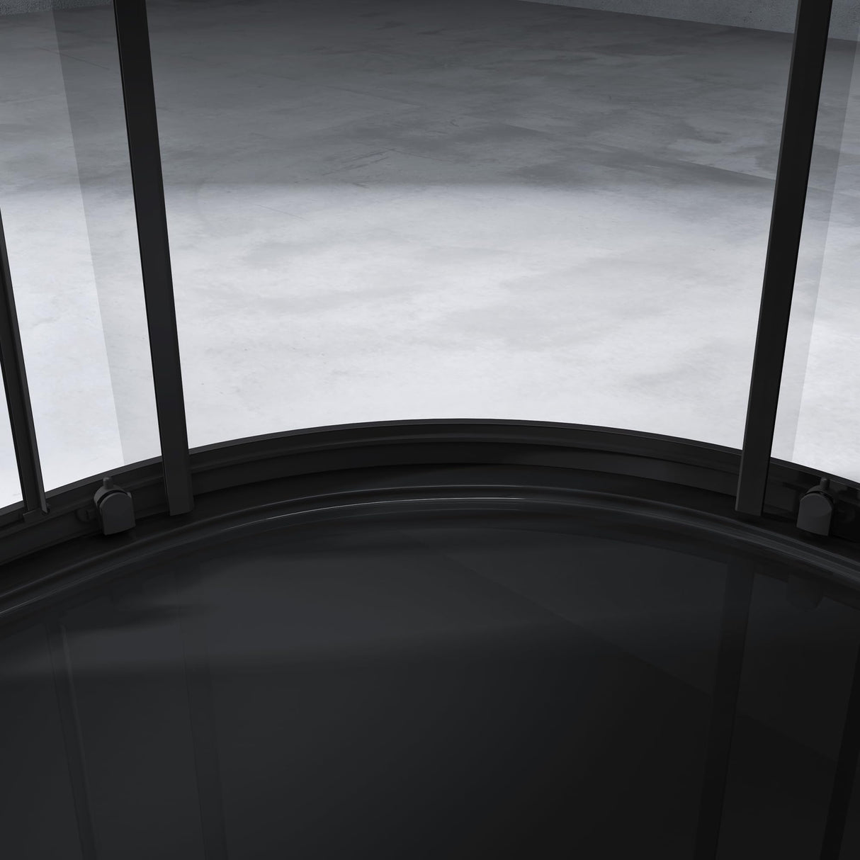 glasvilla Cabina de ducha cuarto de círculo Ducha separación de ducha con 2 puertas correderas vidrio de seguridad ESG recubrimiento Nano Ravenna32K