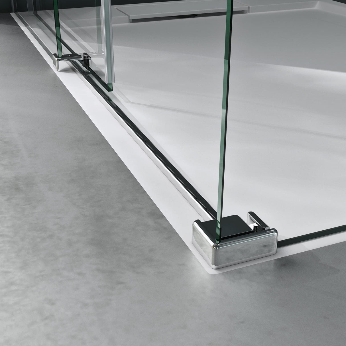 cabina de ducha glasvilla puerta corredera ducha de esquina 8mm ESG con recubrimiento NANO soporte de 4 puntos ducha Rav17-2K