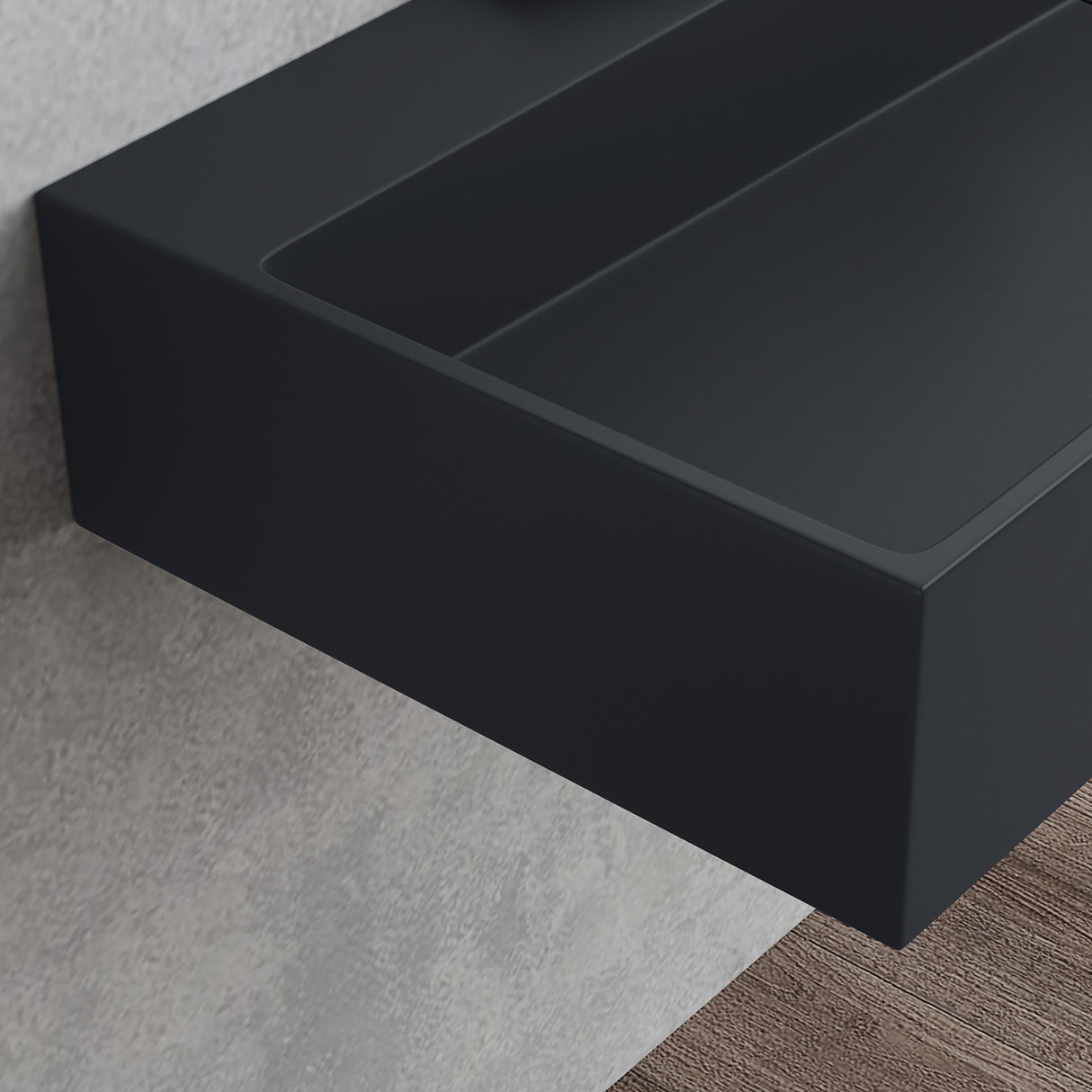 Lavabo Glasvilla Col6028 – Mineralguss con orificio para grifo, diseño y funcionalidad superior