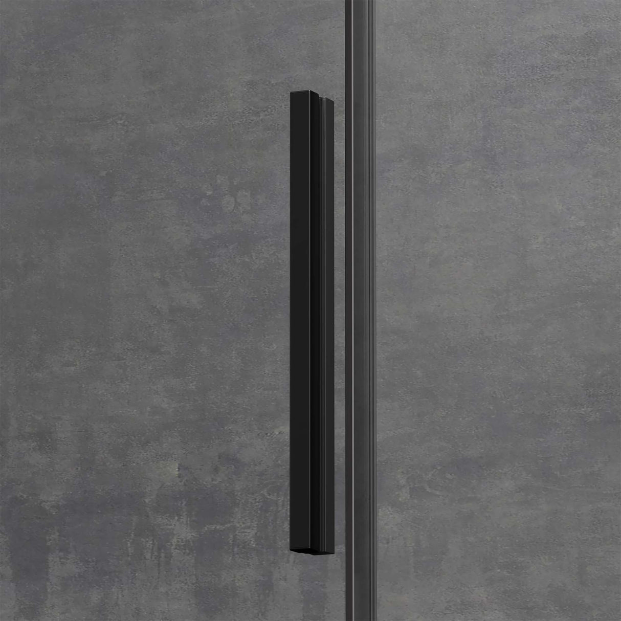 glasvilla Cabina de Ducha Puerta Corredera 6mm ESG-Vidrio de Seguridad Separación de Ducha Mecanismo de Cierre Suave Elevación Lateral Ravenna12K Negro