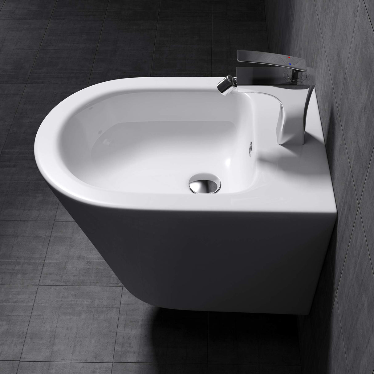 bidet de pared glasvilla cerámica bidet colgante bidet wc forma hermosa blanco