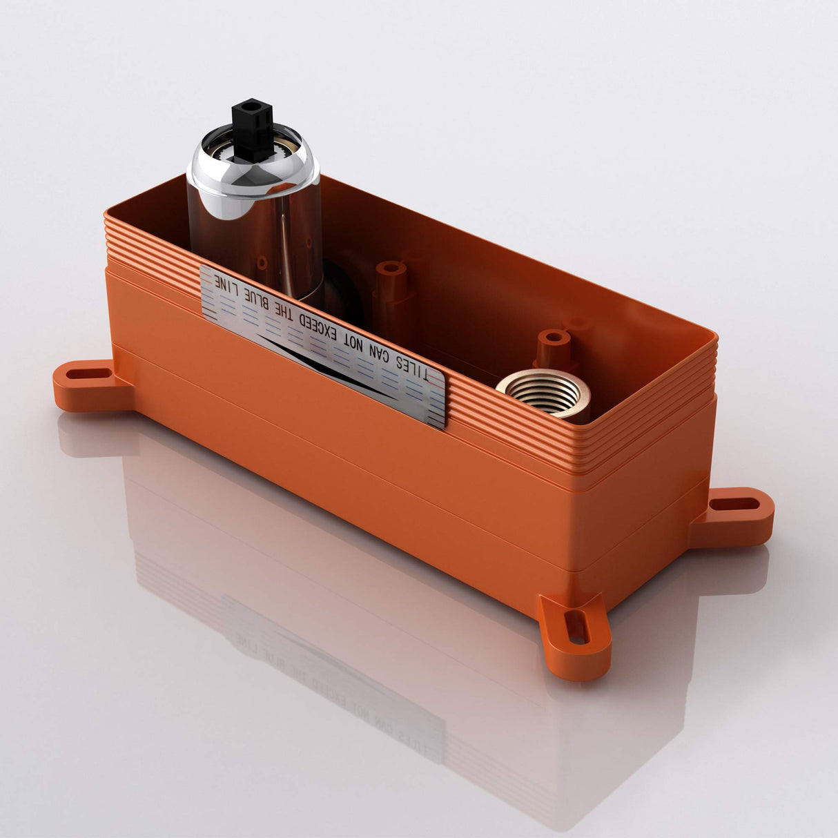 glasvilla Armatur Wandarmatur edel verchromt Waschbeckenarmatur inkl. Einbaukörper