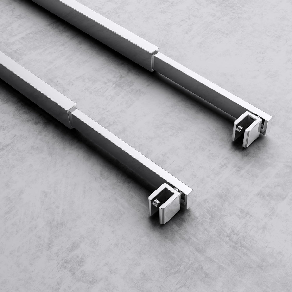 glasvilla Haltestange Duschwand Duschabtrennung Duschglaswand | Stabilisator para ducha Walk in | giratorio 180° para grosor de vidrio de 6-10 mm