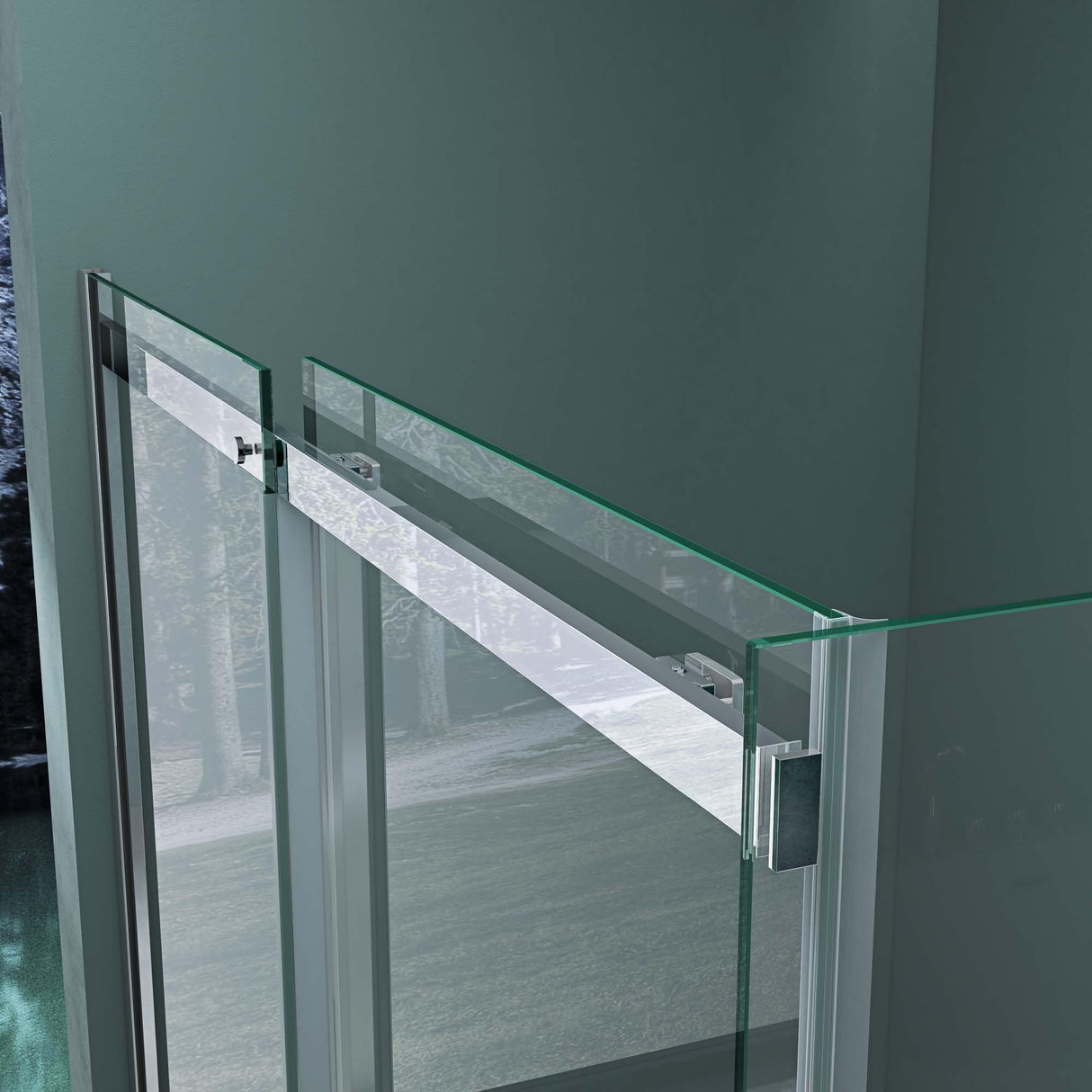 galsvilla Duschkabine Duschabtrennung 8mm Sicherheitsglas mit NANO Eck-Dusche mit Schiebetür Ravenna18