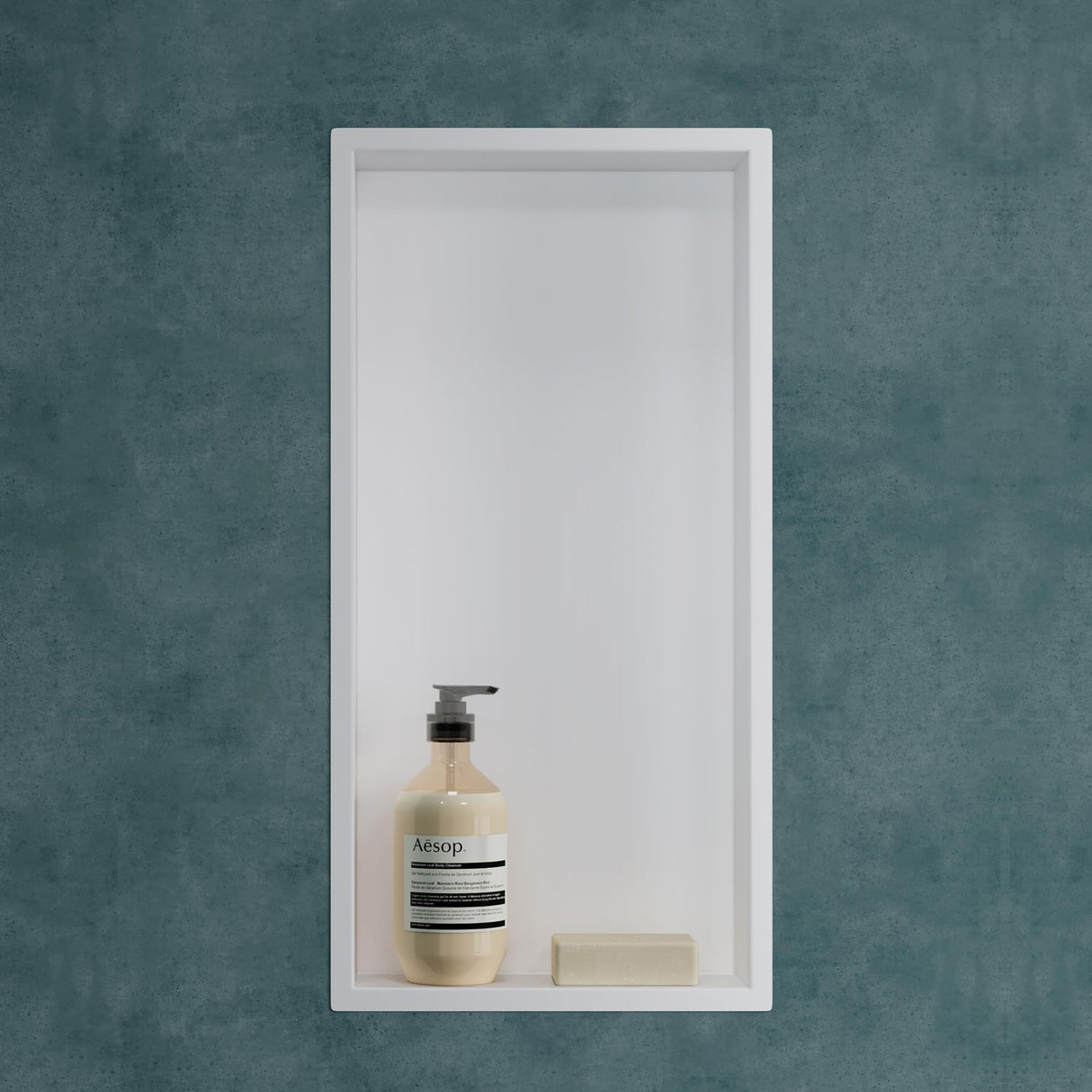 glasvilla Duschnische Bad Wandnische befliesbar aus Edelstahl Duschregal einfache Montage