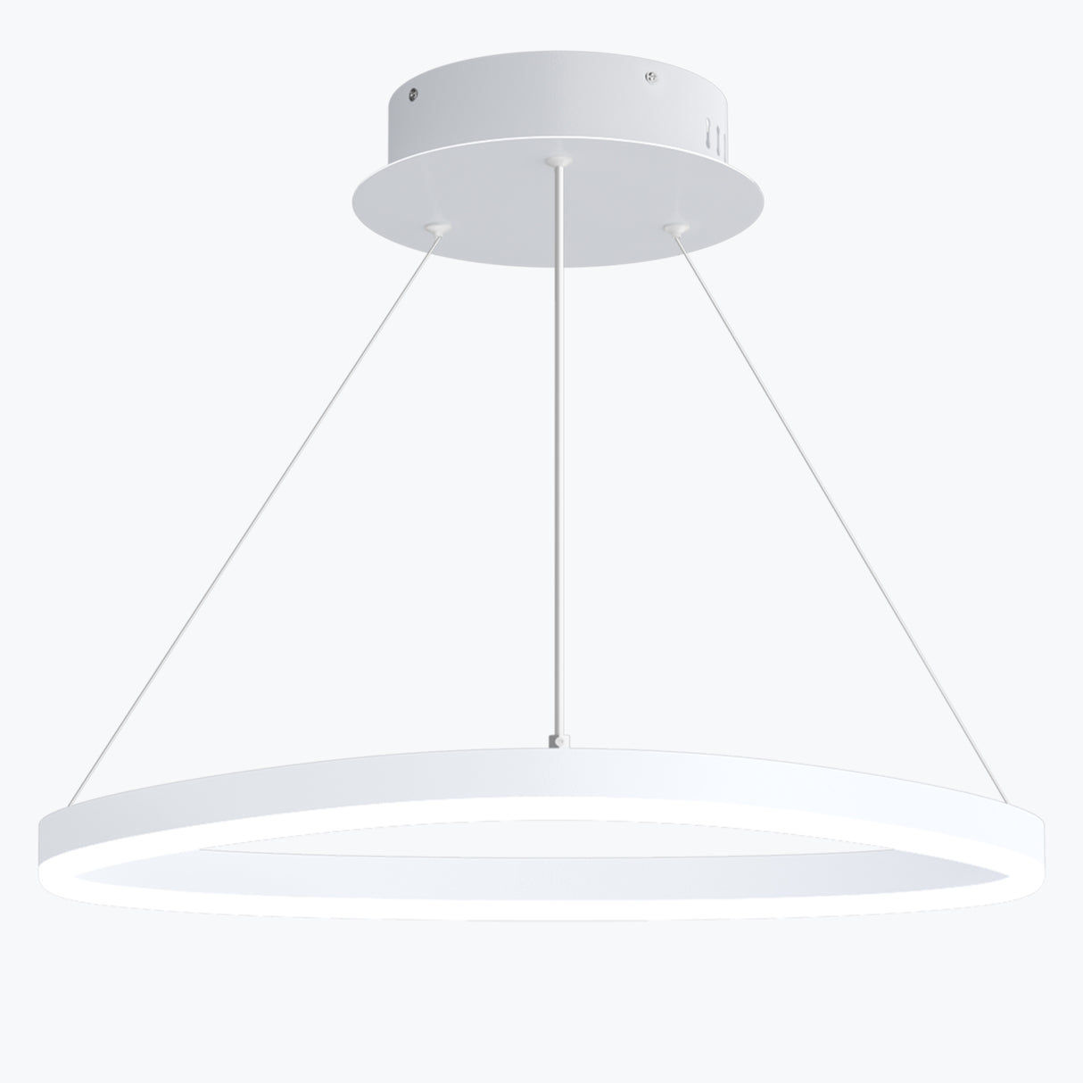 glasvilla Pendelleuchte 50cm LED Hängelampe Dynamisches Wellendesign 3000K/4000K/6000K Verstellbares Kabel 16W Hängeleuchte für Esszimmer Wohnzimmer Schlafzimmer
