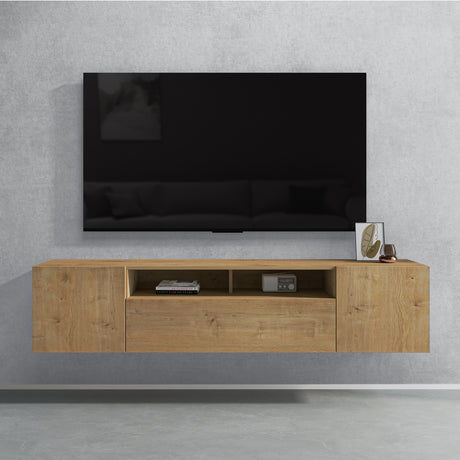 glasvilla TV Schrank Fernsehschrank 3 Türen mit Soft-Close Lowboard Hängeschrank Fernsehtisch für Wohnzimmer Fernsehschrank03