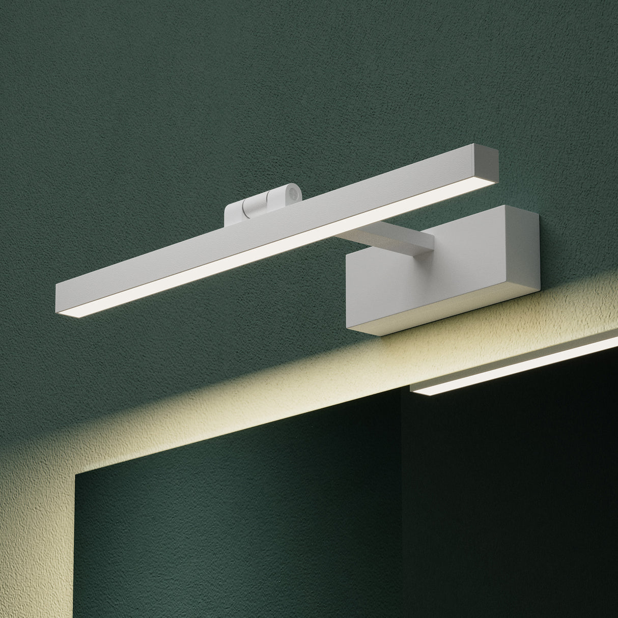 Lampe de salle de bain LED pour miroir Glasvilla | Lampe miroir, lampe de salle de bain 4000K | 9 W rotatif à 180° d'une beauté radieuse