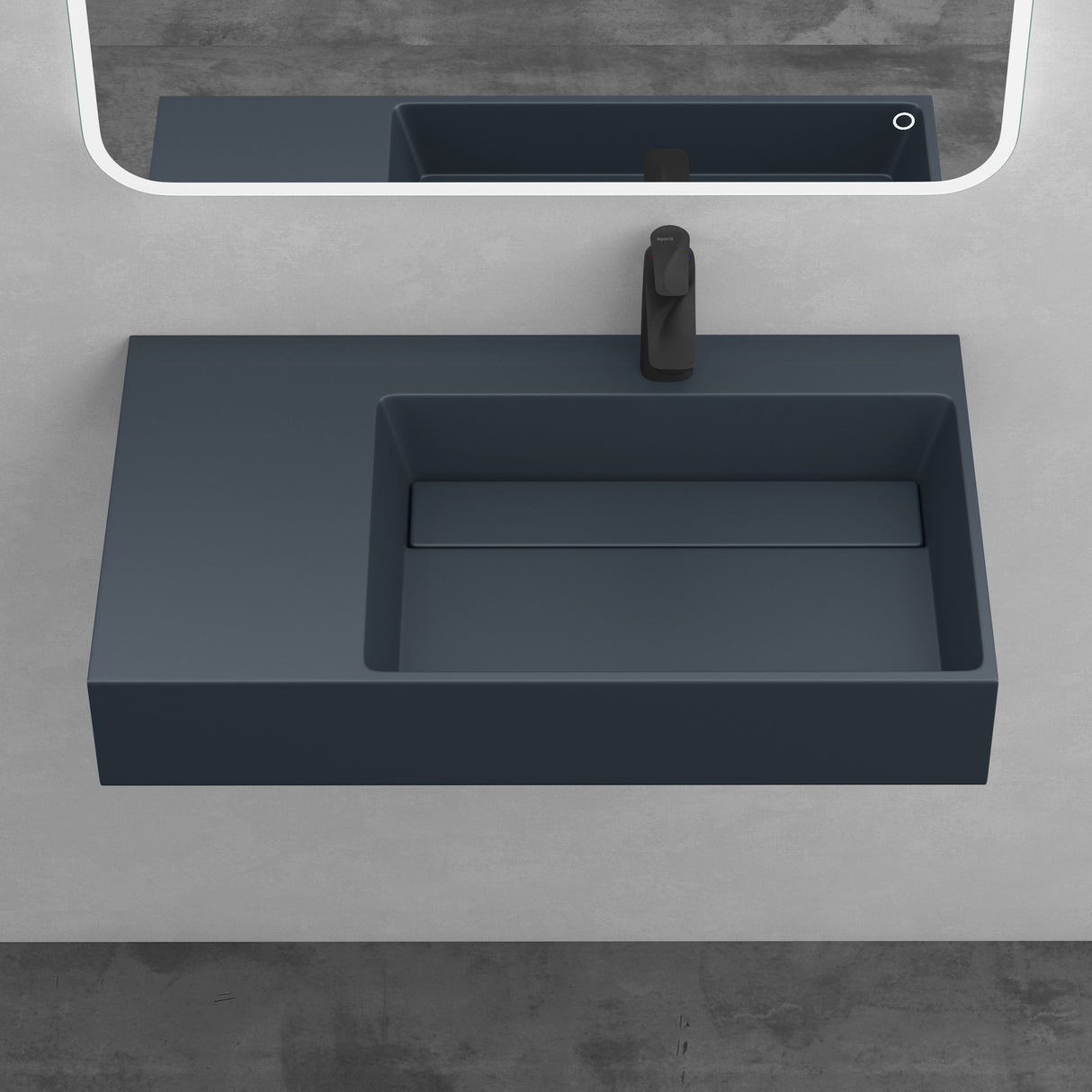 Lavabo Glasvilla Col12 – Mineralguss, diseño moderno y libertad total de instalación