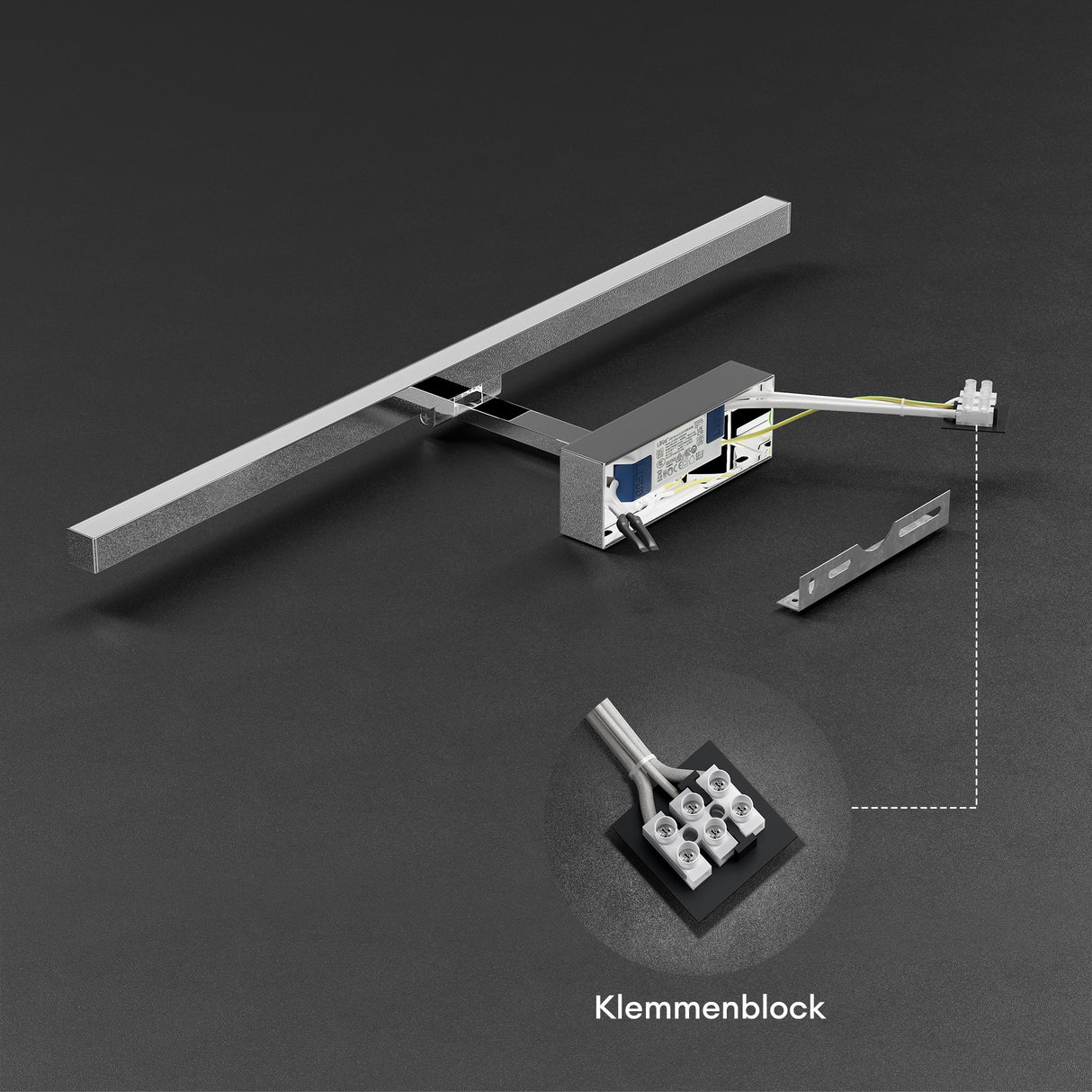 Lampe de salle de bain LED pour miroir Glasvilla | Lampe miroir, lampe de salle de bain 4000K | 9 W rotatif à 180° d'une beauté radieuse