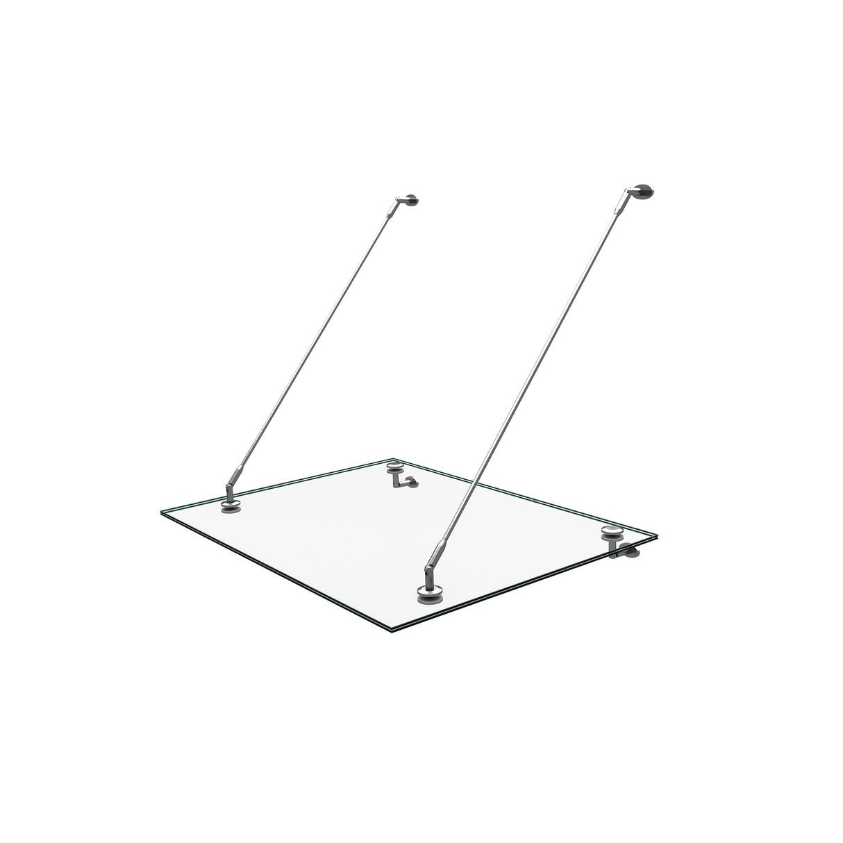 glasvilla Glasvordach Überdachung Transparente VSG con SGP Folie Vordach Edelstahl Wandhalterung Regenschutz Eingangsbereich VDG02K