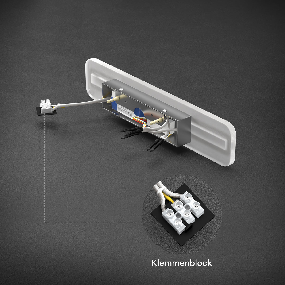Lampe de salle de bain LED pour miroir Glasvilla | Lampe miroir, lampe de salle de bain 3000K-6000K | Lampe de maquillage à intensité variable 3 couleurs 14 W LumaRay
