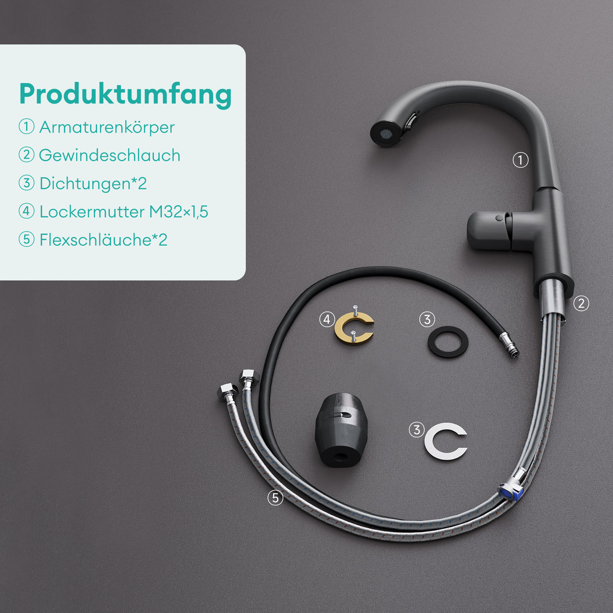 grifos de cocina Spültischarmatur Küchenamatur mezclador con monomando 360° giratorio grifo de cocina de latón MS-8095