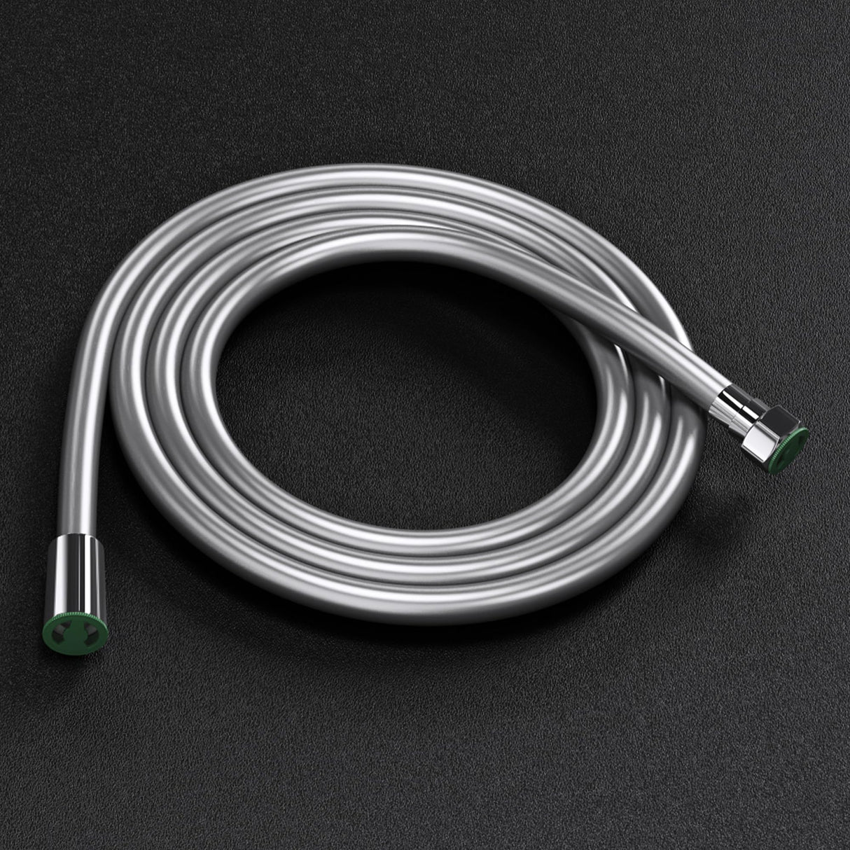 manguera de ducha flexible glasvilla manguera de ducha lisa cromada aspecto metálico protección contra dobleces