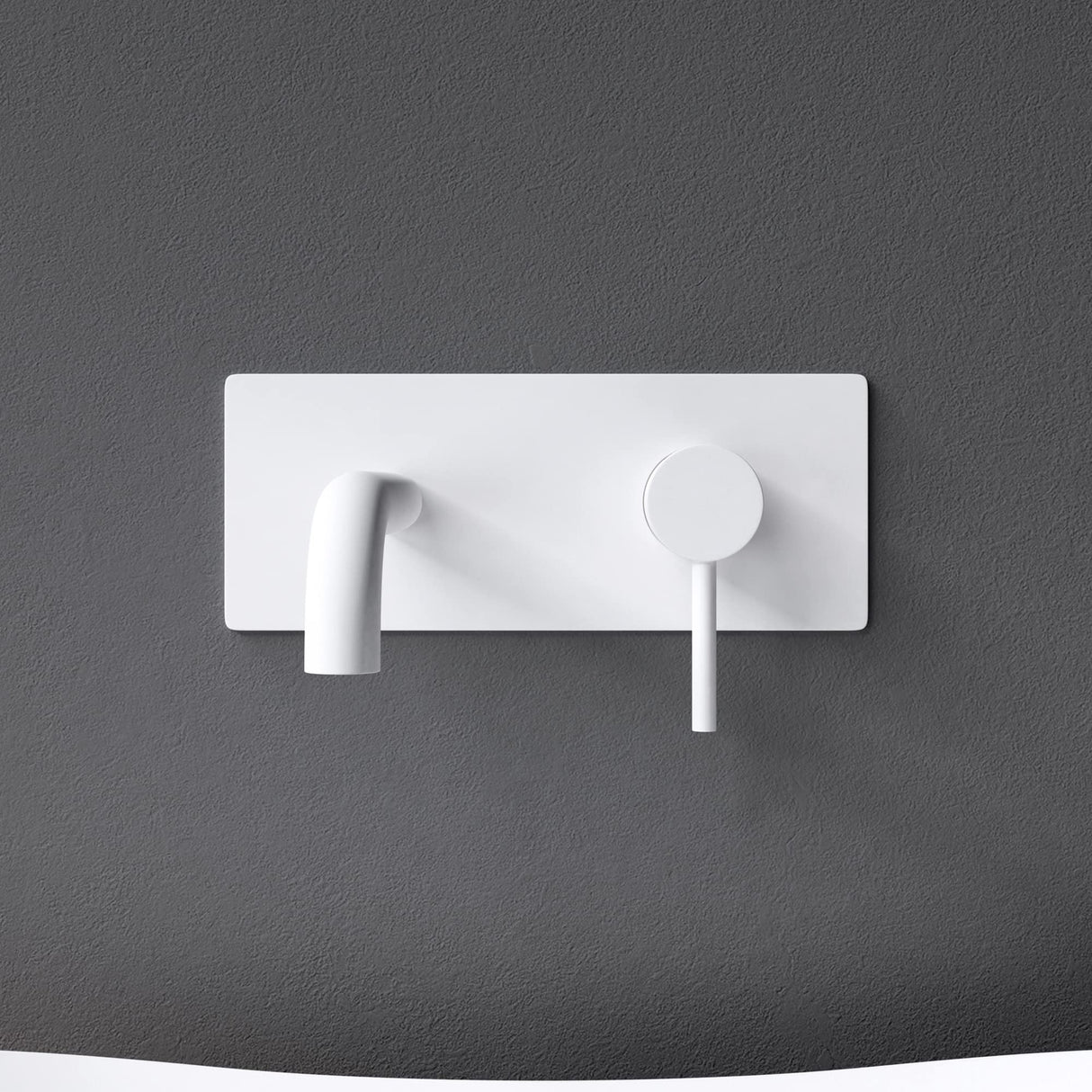 glasvilla Armatur Wandarmatur edel verchromt Waschbeckenarmatur inkl. Einbaukörper