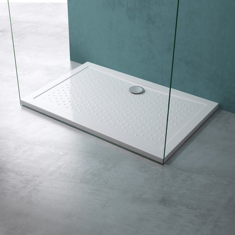 glasvilla Duschwanne Duschtasse Antirutsch aus hochwertigem Acryl Rechteckig 70-140cm Lucia