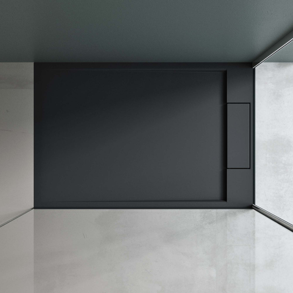 glasvilla Receveur de Douche Bac à Douche Rectangulaire 70-160 cm en Solid Surface Geoma