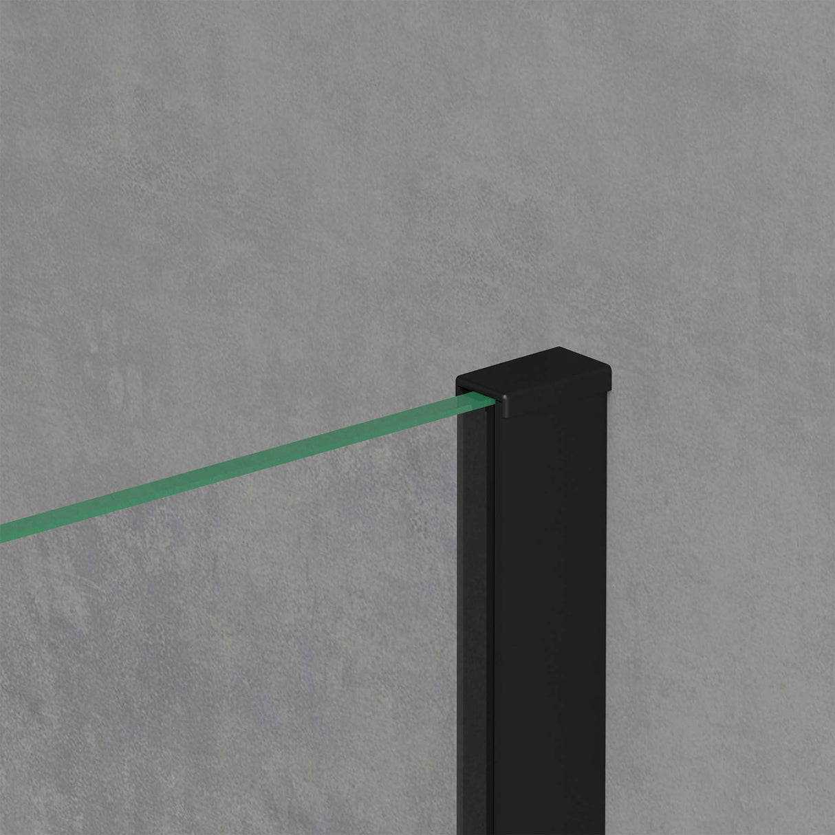 glasvilla Cabina de Ducha Puerta Corredera 6mm ESG-Vidrio de Seguridad Separación de Ducha Mecanismo de Cierre Suave Elevación Lateral Ravenna12K Negro