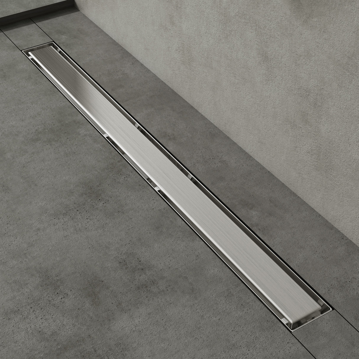 glasvilla Duschrinne desagüe de suelo de acero inoxidable | conjunto completo de canal de desagüe para baño | desagüe apto para azulejos 35L/min | filtro de pelo KE110