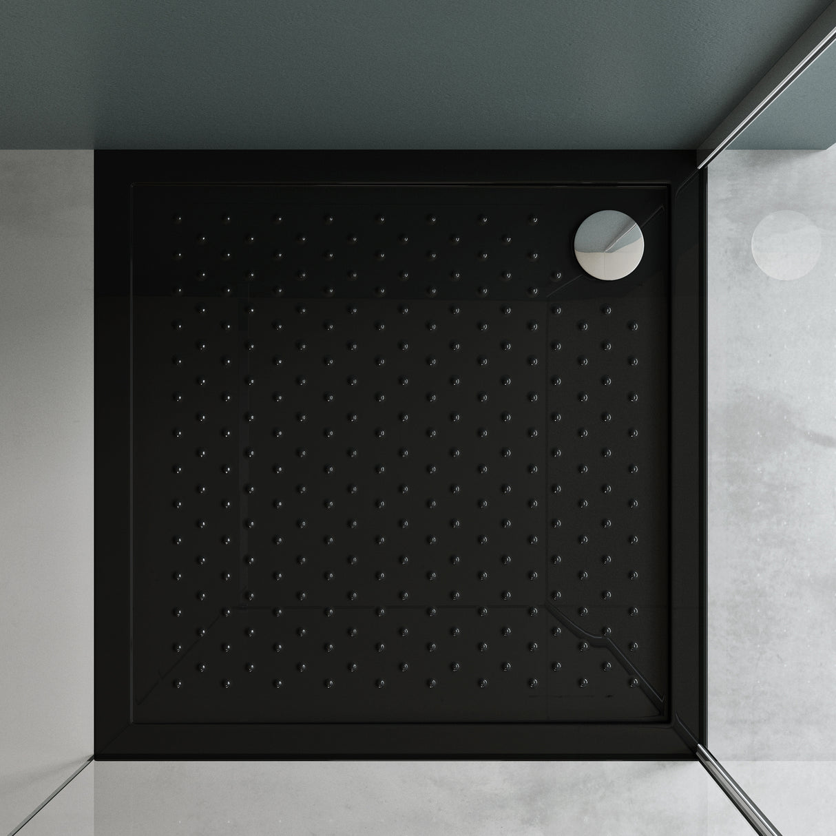 glasvilla Duschwanne Duschtasse Antirutsch de acrílico de alta calidad Cuadrada Lucia