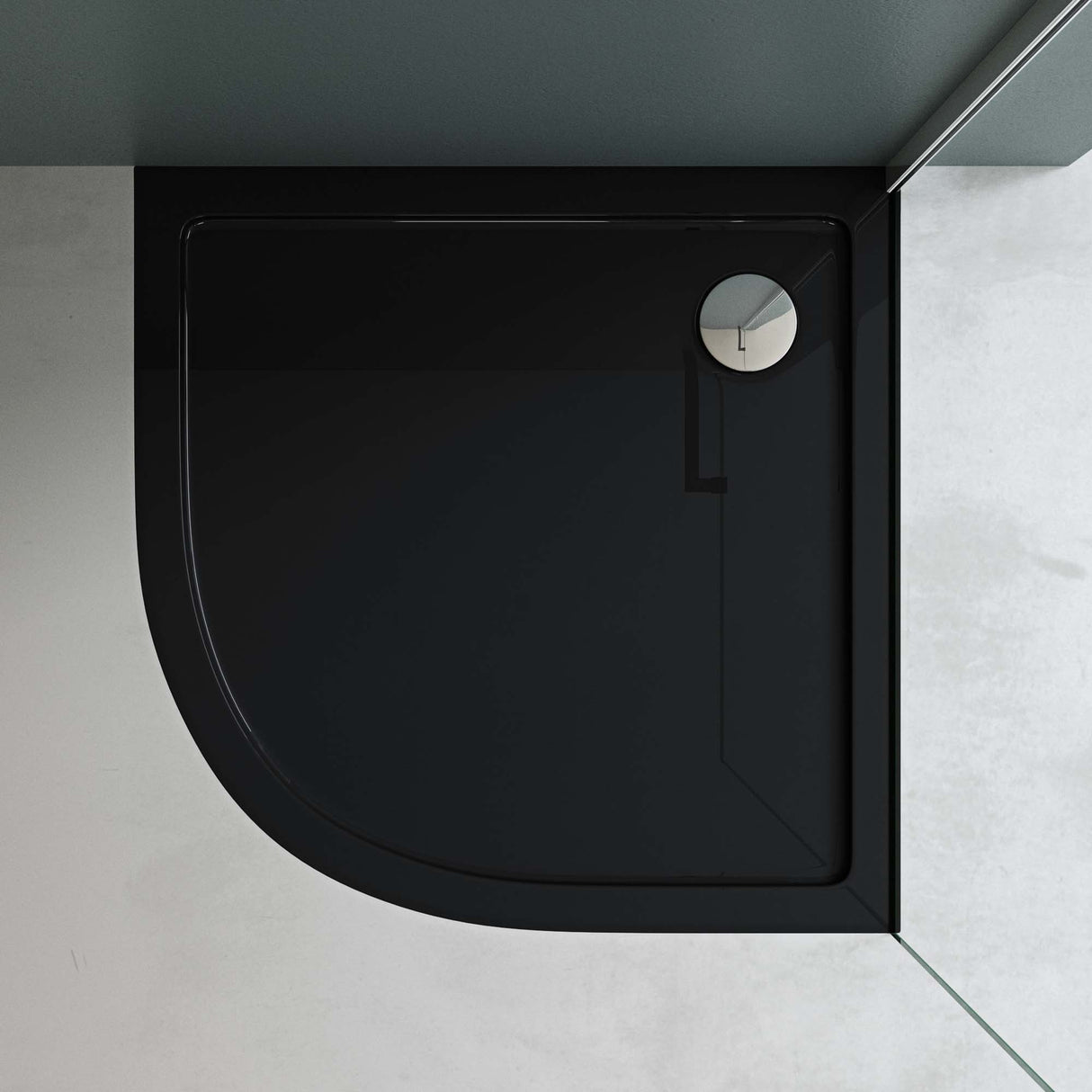 glasvilla Duschwanne Duschtasse de acrílico sanitario cuarto de círculo Faro3