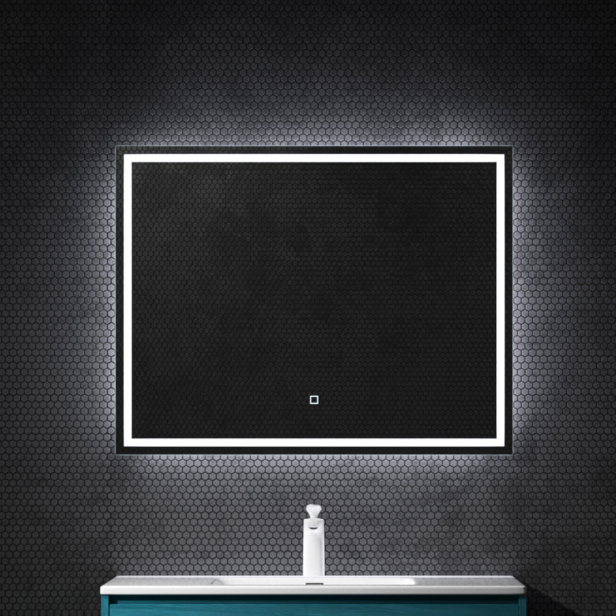 glasvilla Espejo de pared Espejo de baño LED Espejo de baño con interruptor táctil, sin vaho gracias a la capa antifog Espejo LED02