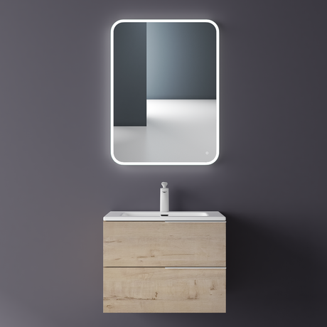 glasvilla Badmöbelset Unterschrank mit Waschbecken Waschtisch 2 Schubladen Badezimmer Waschbeckenunterschrank Badezimmermöbel Paestum