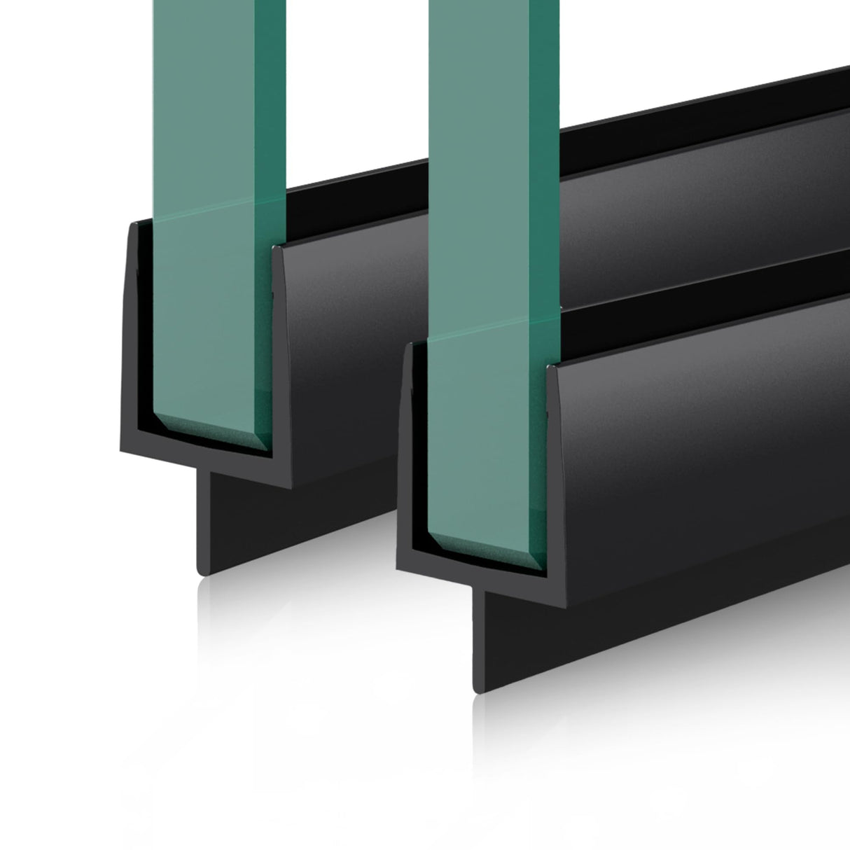 glasvilla Duschdichtung PVC | Duschtürdichtung para 6 - 8mm de grosor de vidrio | Junta de repuesto para puertas de ducha y cabinas de ducha